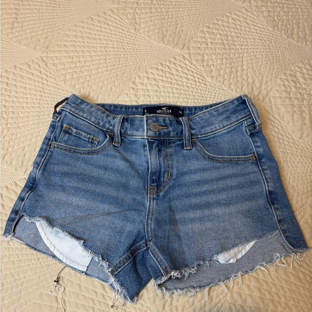 Hollister Women's Blue Denim Shorts
